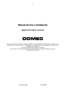 Manual de uso Domec AEX2G Placa
