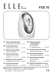 Manual Beurer FCE 60 Elle Facial Sauna