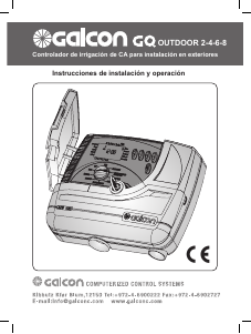 Manual de uso Galcon AC-4 GQ Contador de agua