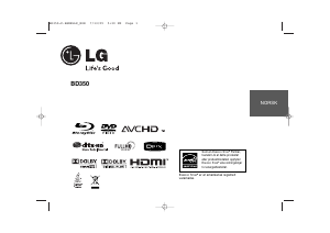 Bruksanvisning LG BD350 Blu-ray-spiller