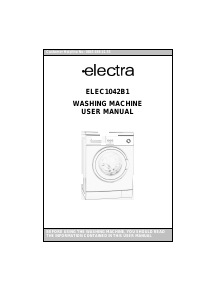 Handleiding Electra ELEC1042B1 Wasmachine