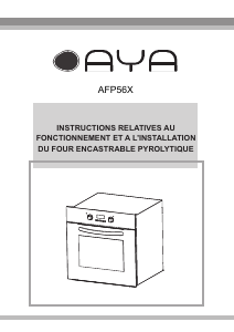 Mode d’emploi AYA AFP56X Four