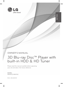 Manual LG HR570C Blu-ray Player