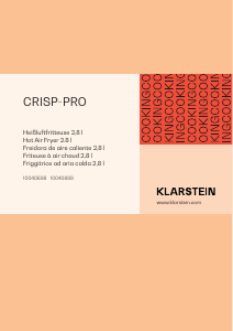 Bedienungsanleitung Klarstein 10040698 Crisp-Pro Fritteuse