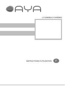 Mode d’emploi AYA LV1249DBS2 Lave-vaisselle