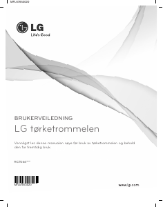 Bruksanvisning LG RC7066A6Z Tørketrommel