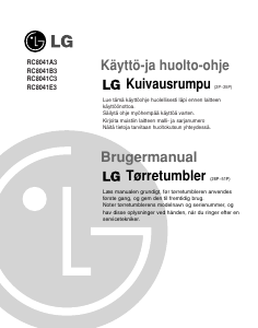 Brugsanvisning LG RC8041A3 Tørretumbler