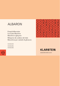 Manuale Klarstein 10040346 Albaron Macchina per cubetti di ghiaccio