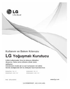 Kullanım kılavuzu LG RC8043A1Z Kurutma makinesi