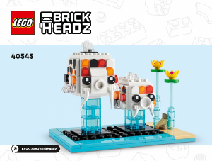 Manual de uso Lego set 40545 Brickheadz Carpa Koi