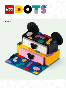 Brugsanvisning Lego set 41964 DOTS Mickey Mouse og Minnie Mouse skolestart-projektæske