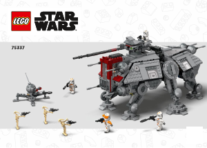 Brugsanvisning Lego set 75337 Star Wars AT-TE-ganger