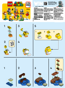 Vadovas Lego set 71410 Super Mario Personažų pakuotės – 5 serija