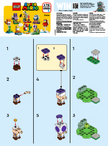 Bedienungsanleitung Lego set 71410 Super Mario Charaktere-Serie - Purple Toad