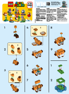 Bedienungsanleitung Lego set 71410 Super Mario Charaktere-Serie - Waddlewing