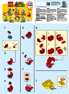 Handleiding Lego set 71410 Super Mario Character Packs - Red Yoshi
