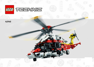 Handleiding Lego set 42145 Technic Airbus H175 Reddingshelikopter