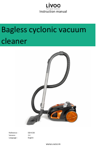 Manual Livoo DOH130 Vacuum Cleaner