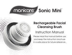 Handleiding Manicare Sonic Mini Gezichtsreinigingsborstel