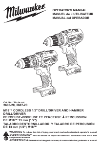 Manual de uso Milwaukee 2607-20 Atornillador taladrador