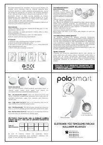 Kullanım kılavuzu Polosmart PSC02 Yüz temizleme fırçası