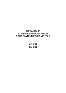 Mode d’emploi AVEA ARC366TLX Réfrigérateur combiné