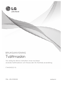 Bruksanvisning LG F1443KDS Tvättmaskin