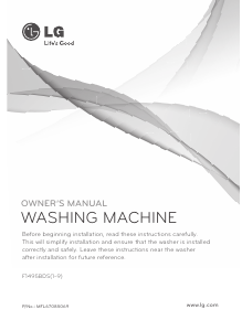 Manual LG F1495BDS7 Washing Machine