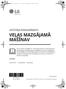 Rokasgrāmata LG F2DV5S7S1E Veļas mašīna