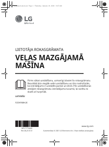 Manual LG F2DV9S8H2E Mașină de spălat