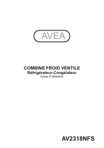 Mode d’emploi AVEA AV2318NFS Réfrigérateur combiné