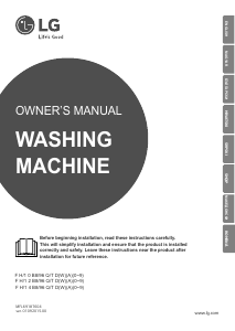 Manual LG FH0B8QDA0 Washing Machine