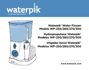 Manual de uso Waterpik WP-250 Irrigador bucal