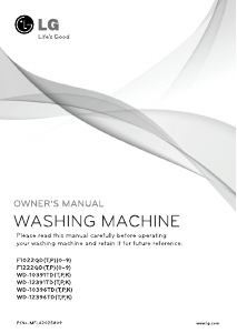 Manual LG WD-12396TDK Washing Machine