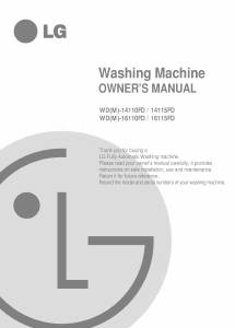 Manual LG WD-14112FD Washing Machine
