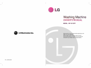 Manual LG WF-1011STP Washing Machine