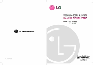 Manual LG WF-611STP Mașină de spălat
