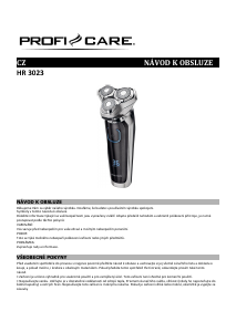 Manuál Proficare PC-HR 3023 Holicí strojek