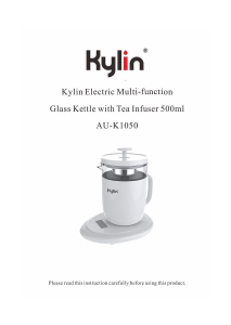 说明书 Kylin AU-K1050 热茶机