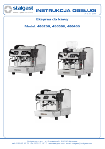 Instrukcja Stalgast 486200 Ekspres do kawy
