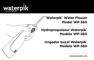 Manual de uso Waterpik WP-360 Irrigador bucal