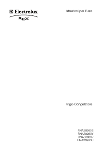 Manuale Electrolux-Rex RNA38980Z Frigorifero-congelatore