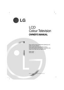 Handleiding LG LE-15A15 LCD monitor