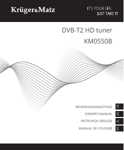 Manual Krüger and Matz KM0550B Digital Receiver