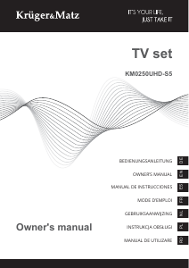 Manual Krüger and Matz KM0250UHD-S5 Televizor LED