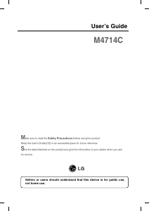 Handleiding LG M4714C-BA LCD monitor