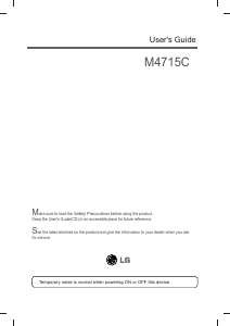 Handleiding LG M4715C-BAP LCD monitor