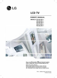 Handleiding LG RZ-27LZ55 LCD televisie