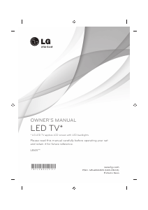 Vadovas LG 22LB450B LED televizorius