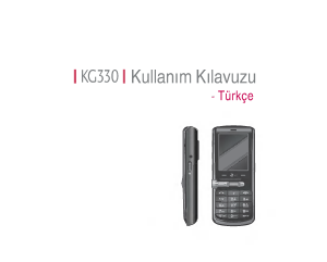 Kullanım kılavuzu LG KG330 Cep telefonu
